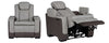 Power Reclining Ls With Power Headrest & Console Merida Stone
