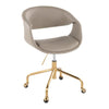 Curvo Upholstered 4-Star Task Chair