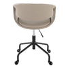 Curvo Upholstered 4-Star Task Chair