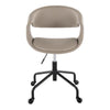 Curvo Upholstered 4-Star Task Chair