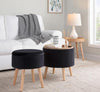 Tray Storage Ottoman Set