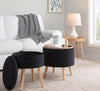 Tray Storage Ottoman Set