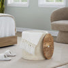 Tahoe 17" Wood Ottoman