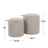 Tray Nesting Ottoman Set