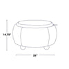 Tray Pouf Storage Ottoman