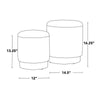 Marla Upholstered Ottoman Set