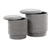 Marla Upholstered Ottoman Set