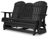 Hyland Wave Outdoor Glider Loveseat - Black