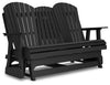 Hyland Wave Outdoor Glider Loveseat - Black