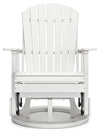 Hyland Wave Outdoor Swivel Glider Chair - White