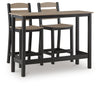 Shoreline Beach Outdoor Counter Table and 2 Barstools