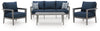 Gali Outdoor Sofa/Chairs/Table Set (Set of 4)
