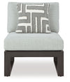 Beachloft 4-Piece Outdoor Sectional - Black/Gray (P490P7)
