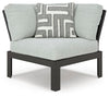 Beachloft 4-Piece Outdoor Sectional - Black/Gray (P490P7)