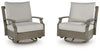 Rainier Ranch Outdoor Swivel Glider Chair with Cushion