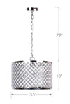 K9 Dangles Drum Pendant 10" Metal Pendant Lamp