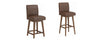 Parsons Upholstered Seat Sdl + Adj Hgt Swivel Base Wh
