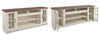 76" Media Console Pasadena White
