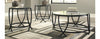 Cocktail & 2 End Tables Terrapin Black