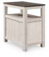 Fendenmore Chairside End Table - Brown Gray/Antique White