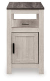 Fendenmore Chairside End Table - Brown Gray/Antique White