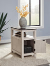 Fendenmore Chairside End Table - Brown Gray/Antique White
