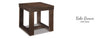 Cocktail & 2 End Tables Kobe Brown