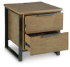 Montia End Table - Light Brown