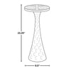 Gemma Hammered 23" Side Table
