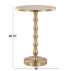 Bora 26.75" Metal Accent Table