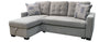 2Pc Media Sleeper With 2 Usbs Turlock Grey