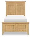 Today's Traditions Panel Bed — Twin / Natural Hickory