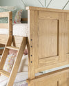 Today's Traditions Bunk Bed — Twin / Full / Natural Hickory