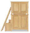 Today's Traditions Bunk Bed — Twin / Full / Natural Hickory
