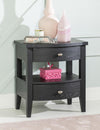 Today's Traditions Open Nightstand with 2 Drawers — Blacksmith