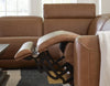 Magic Man 5-Piece Power Reclining Sectional with Console - Caramel (PCU10700S12)