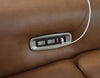 Magic Man 5-Piece Power Reclining Sectional with Console - Caramel (PCU10700S12)