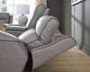 5Z-Comfort Power Reclining Loveseat with Console - Coin