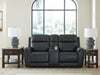 5Z-Comfort Power Reclining Loveseat with Console - Onyx