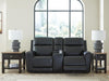 5Z-Comfort Power Reclining Loveseat with Console - Onyx