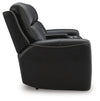 5Z-Comfort Power Reclining Loveseat with Console - Onyx