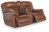 Healy Pier Power Reclining Loveseat with Console