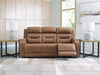 Knightington Power Reclining Sofa with Audio Seating - Caramel
