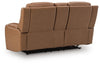 Knightington Power Reclining Loveseat with Audio Seating - Caramel