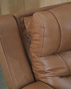 Knightington Power Reclining Sofa with Audio Seating - Caramel