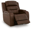 Knightington Power Recliner with Audio Seating - Brown