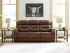 Knightington Power Reclining Sofa with Audio Seating - Brown