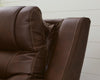 Knightington Power Reclining Loveseat with Audio Seating - Brown