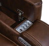 Knightington Power Recliner with Audio Seating - Brown