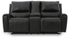 Glossmore Reclining Loveseat with Console
